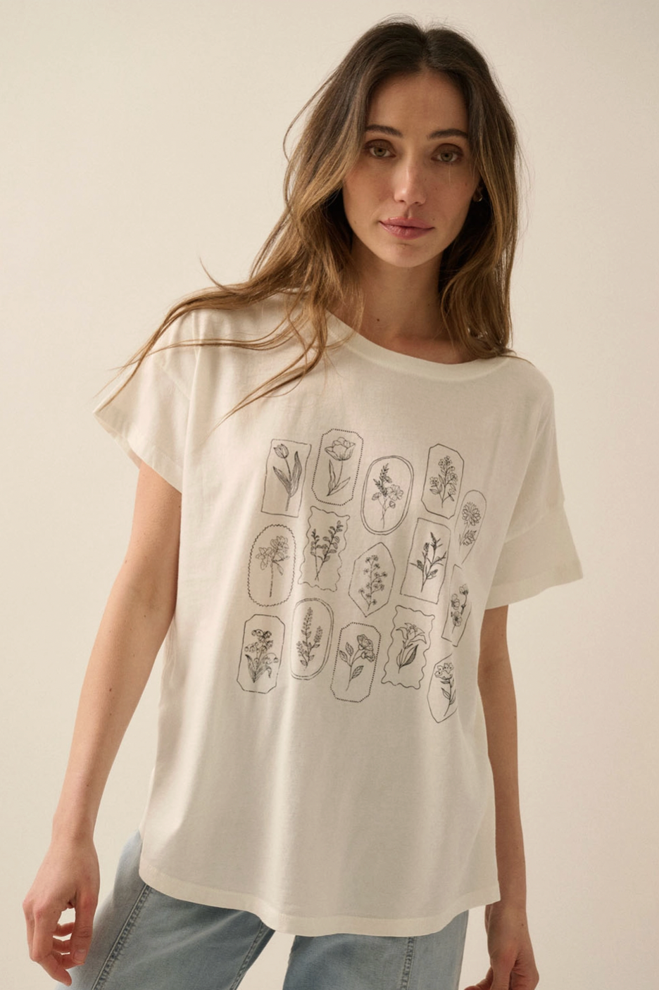 Floral Washed Graphic Tee