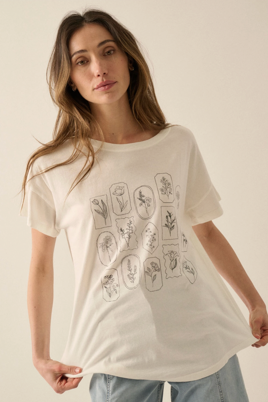 Floral Washed Graphic Tee