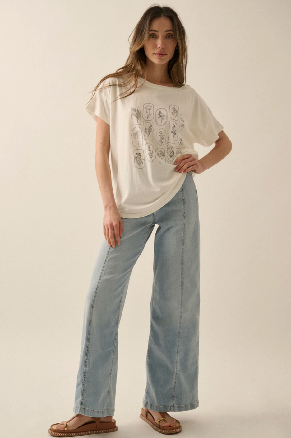 Floral Washed Graphic Tee