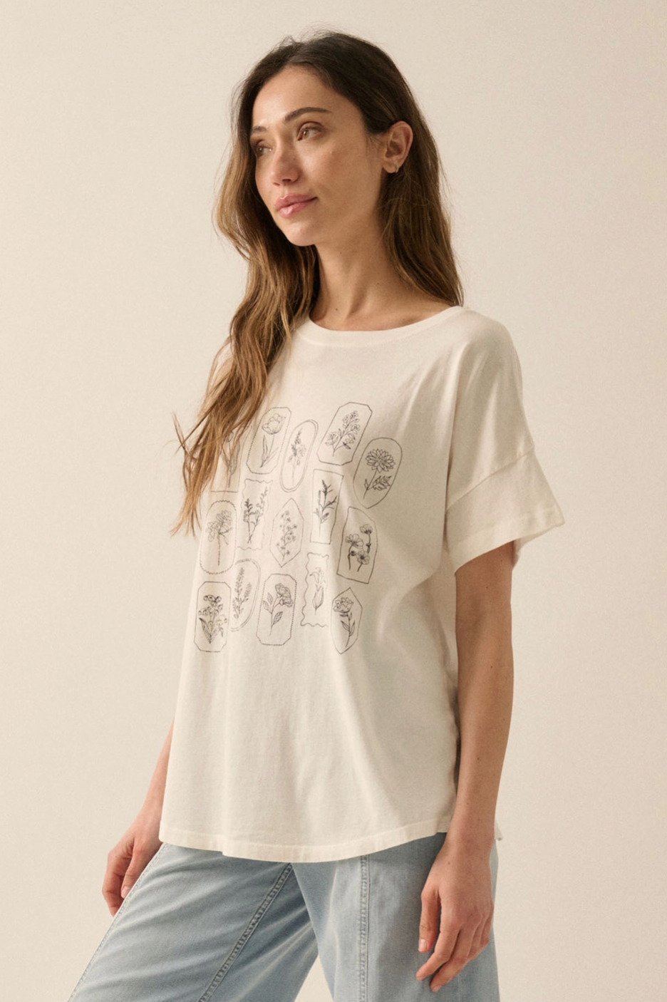 Floral Washed Graphic Tee