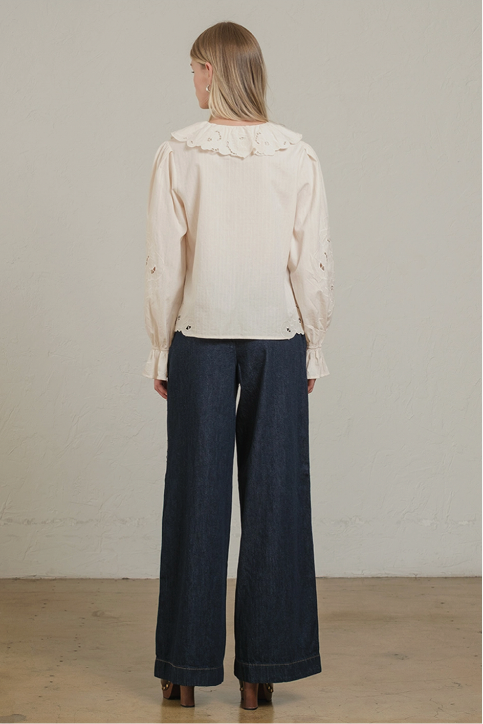 Petal Embroidered Blouse