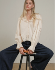 Petal Embroidered Blouse