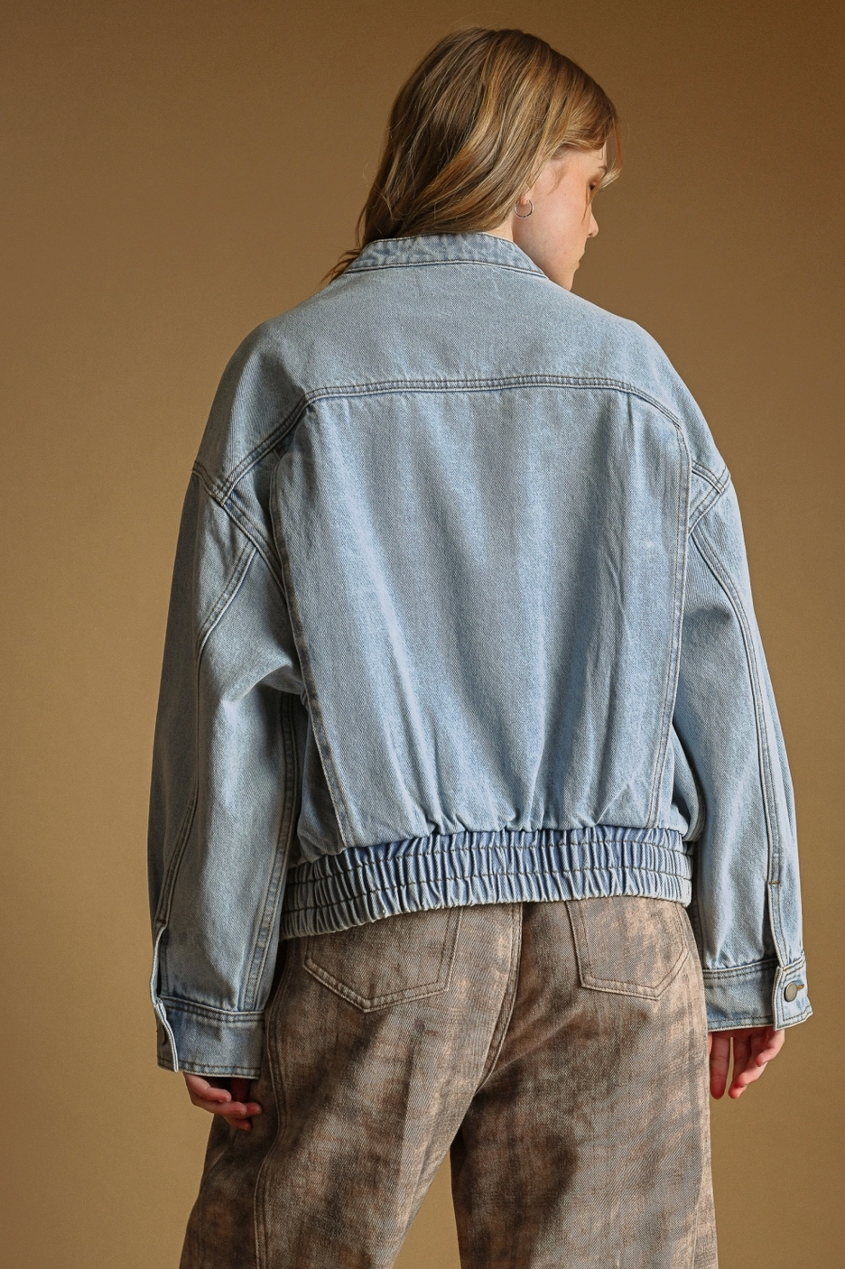 Shania Denim Bomber Jacket
