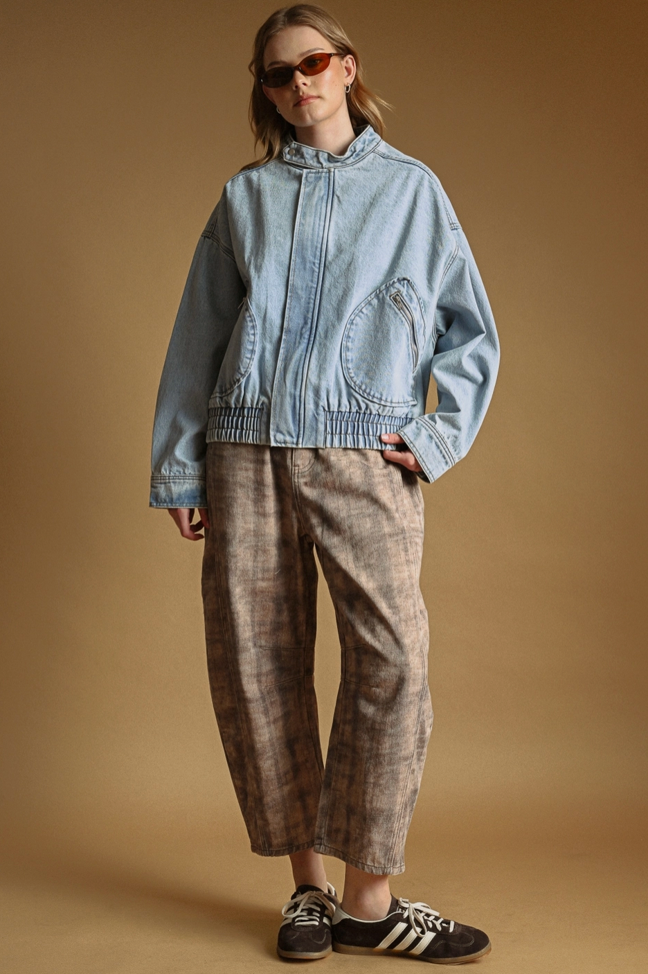 Shania Denim Bomber Jacket