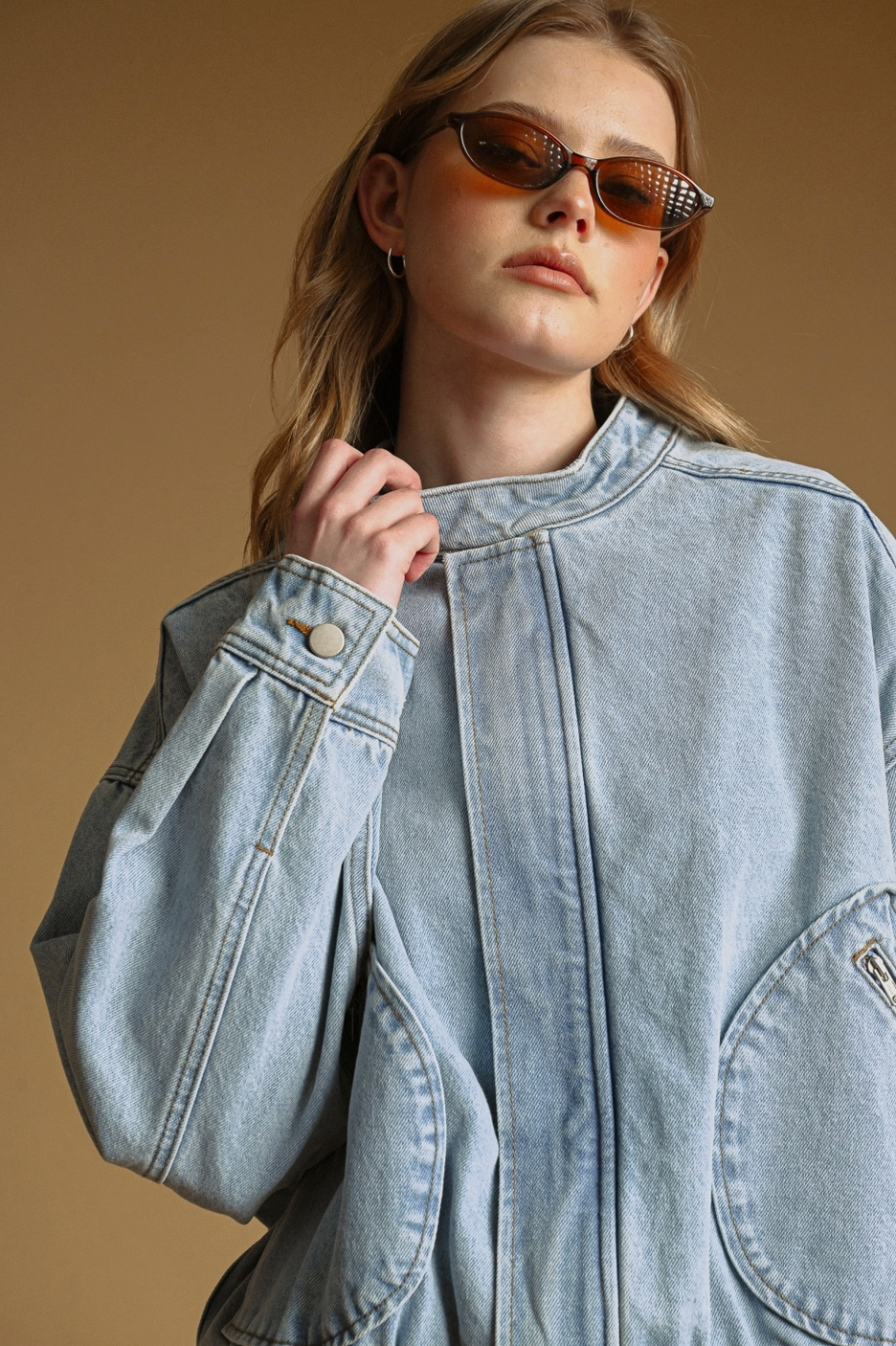 Shania Denim Bomber Jacket