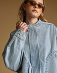 Shania Denim Bomber Jacket