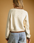 Elsie Pointelle Knit Cardigan
