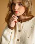 Elsie Pointelle Knit Cardigan
