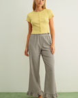 Ella Gingham Ruffle Pants