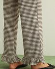 Ella Gingham Ruffle Pants
