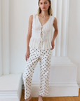 Bonnie Top with Lace Trim
