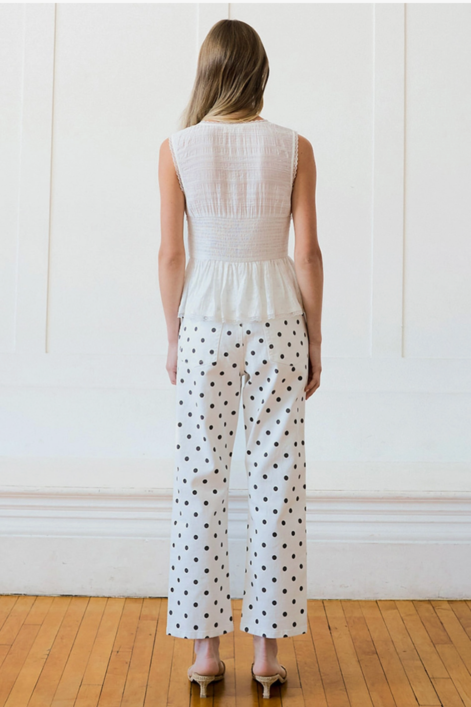 Bonnie Top with Lace Trim