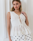 Bonnie Top with Lace Trim