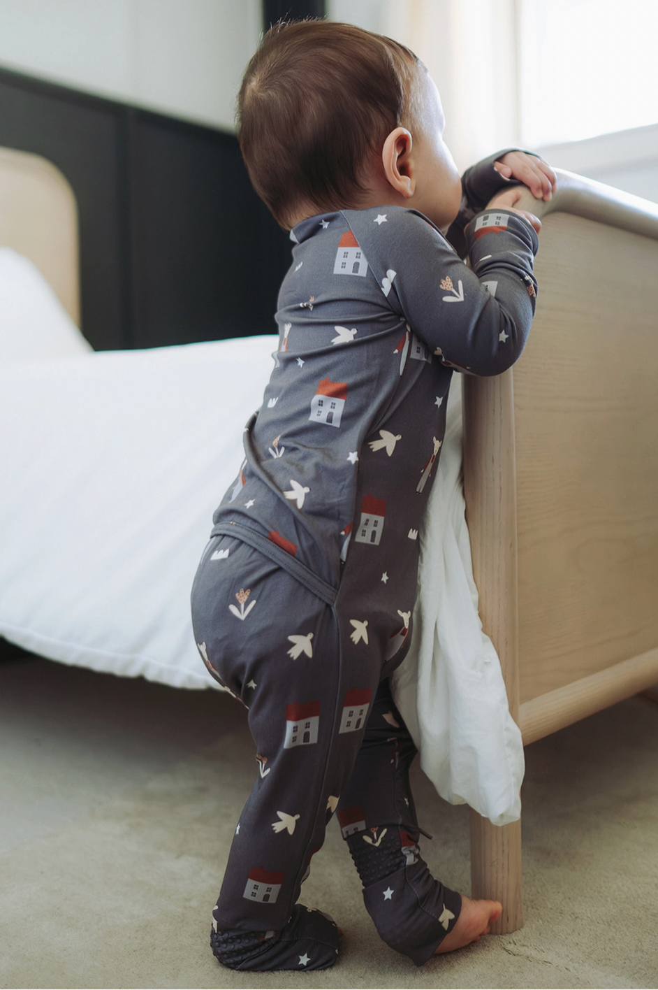 Overall + Home Bamboo Zip Romper