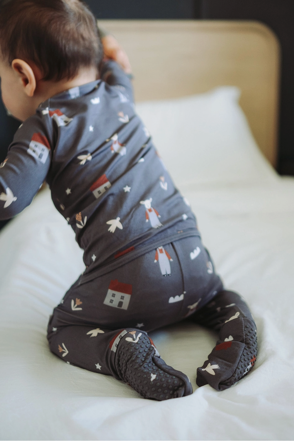 Overall + Home Bamboo Zip Romper