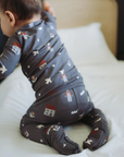 Overall + Home Bamboo Zip Romper