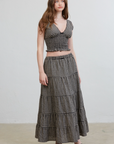 Hazel Smocked Top & Ruffle Tiered Skirt Set
