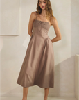 Whimsy Chocolate Smocked Dress