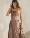 Whimsy Chocolate Smocked Dress