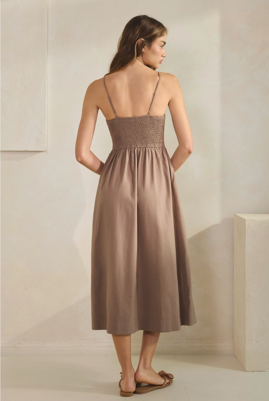 Whimsy Chocolate Smocked Dress