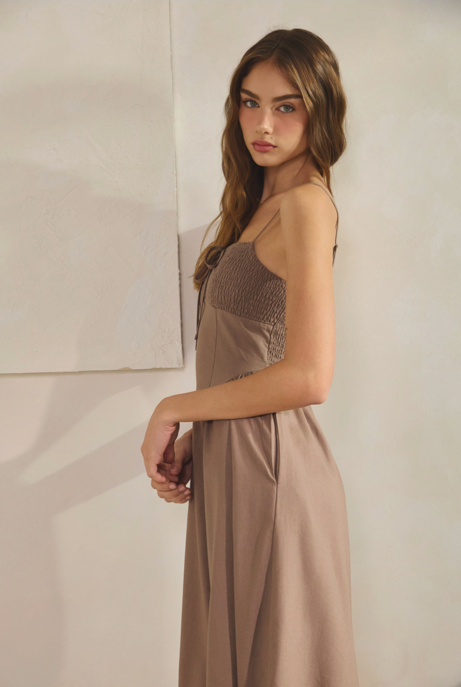 Whimsy Chocolate Smocked Dress