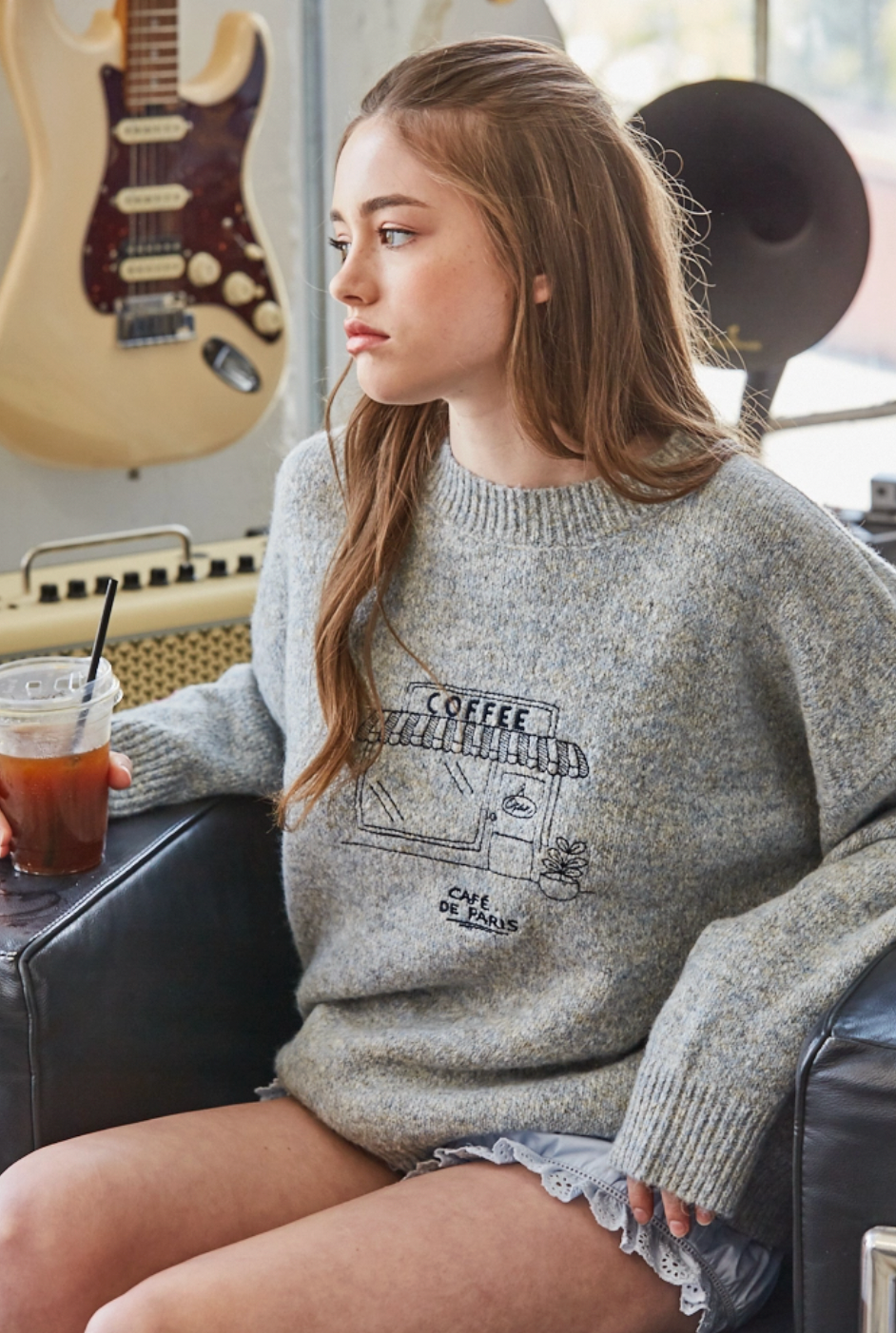 Cafe De Paris Embroidered Sweater