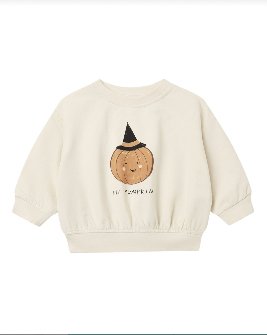 QUINCY MAE RELAXED FLEECE SWEATSHIRT LIL PUMPKIN