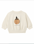 QUINCY MAE RELAXED FLEECE SWEATSHIRT LIL PUMPKIN