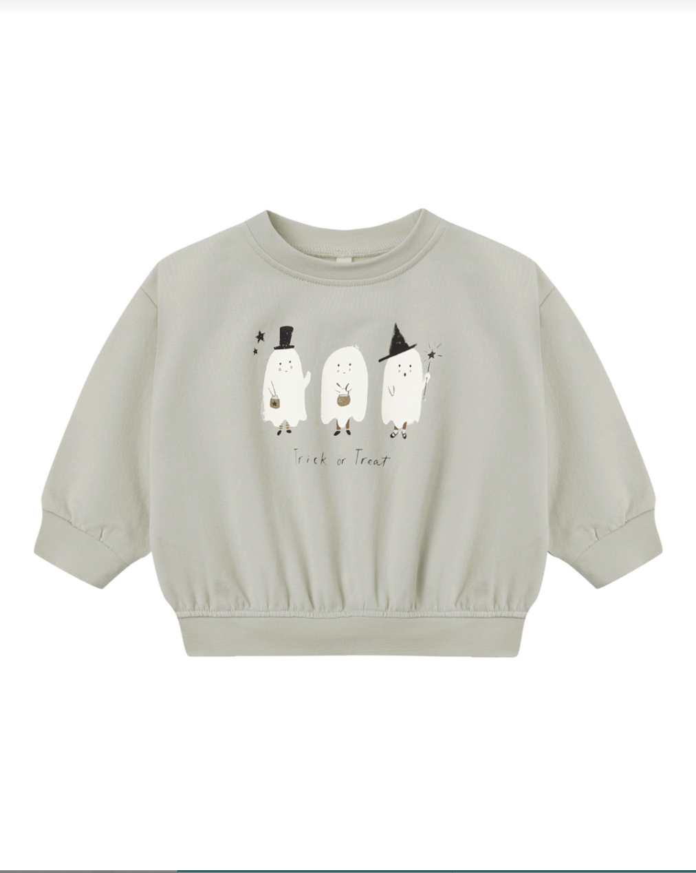 QUINCY MAE RELAXED FLEECE SWEATSHIRT TRICK OR TREAT