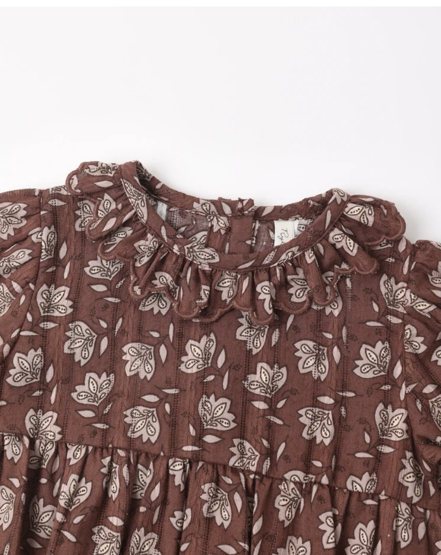 Rylee + Cru Liv Romper Mulberry Iris