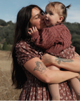 Rylee + Cru Liv Romper Mulberry Iris