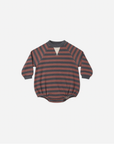 Rylee + Cru Crew Neck Romper Mulberry Stripe