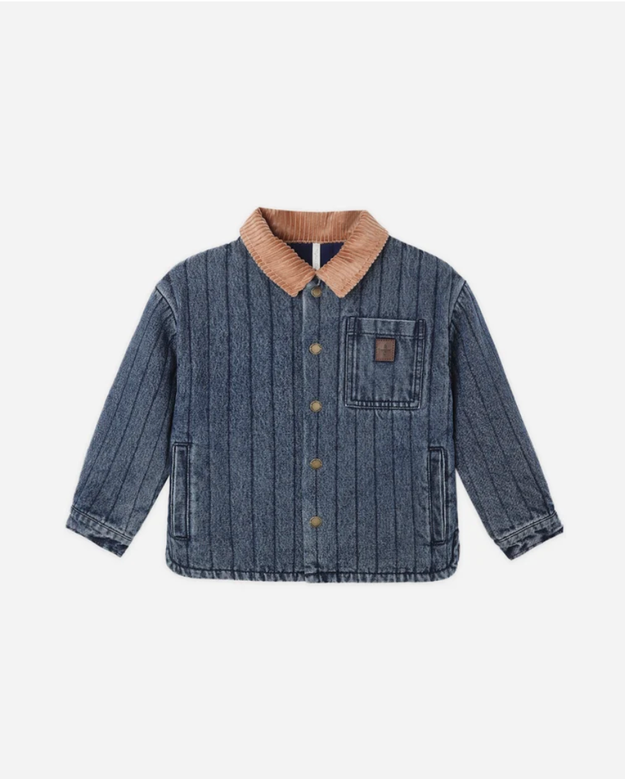 Rylee + Cru Nashville Quilted Jacket Indigo