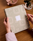 Concealed Spine Fabric Undated Planner, B5 - Bandana