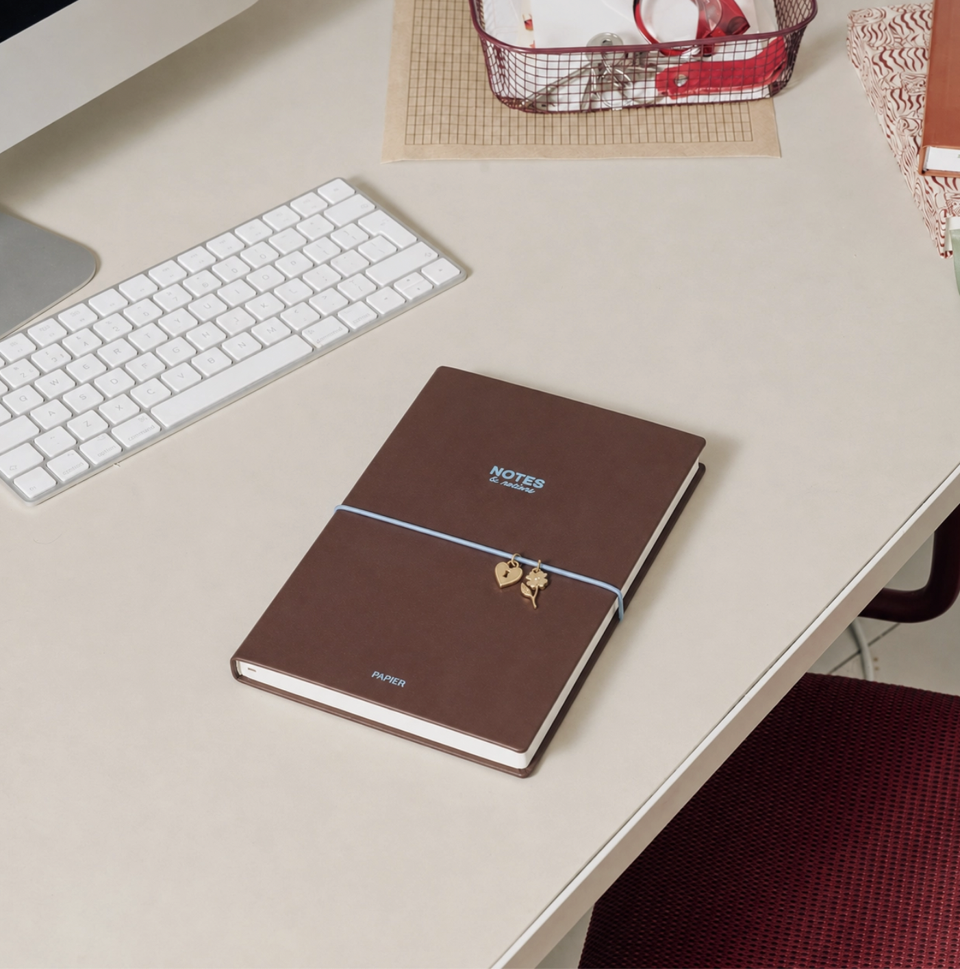 Lined Notebook, A5 Pu Softcover - Chestnut &amp; Ink