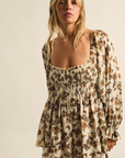 Connie Flutter Floral Romper
