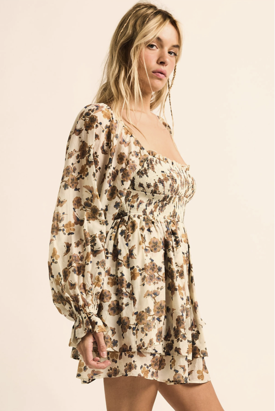 Connie Flutter Floral Romper