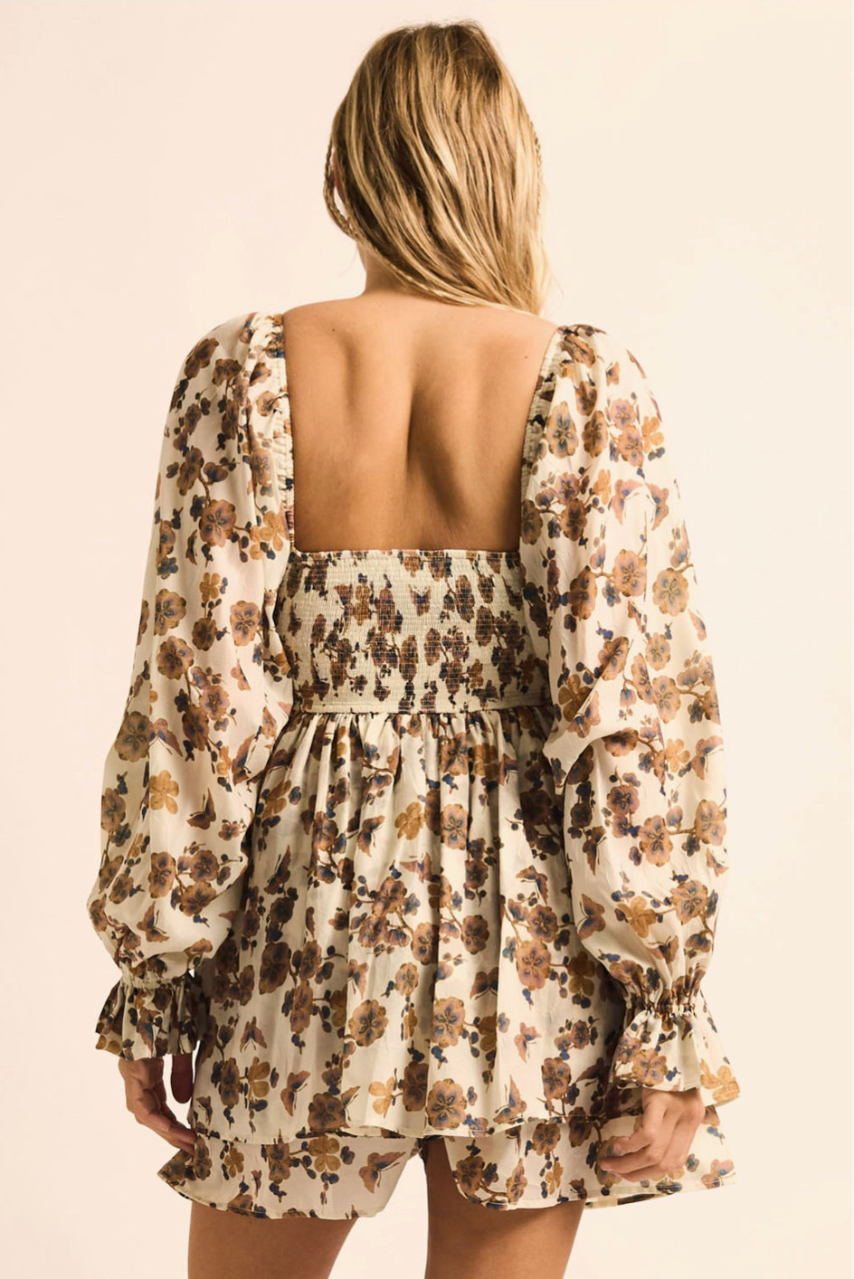 Connie Flutter Floral Romper