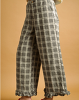 Darla Ruffle Plaid Pants
