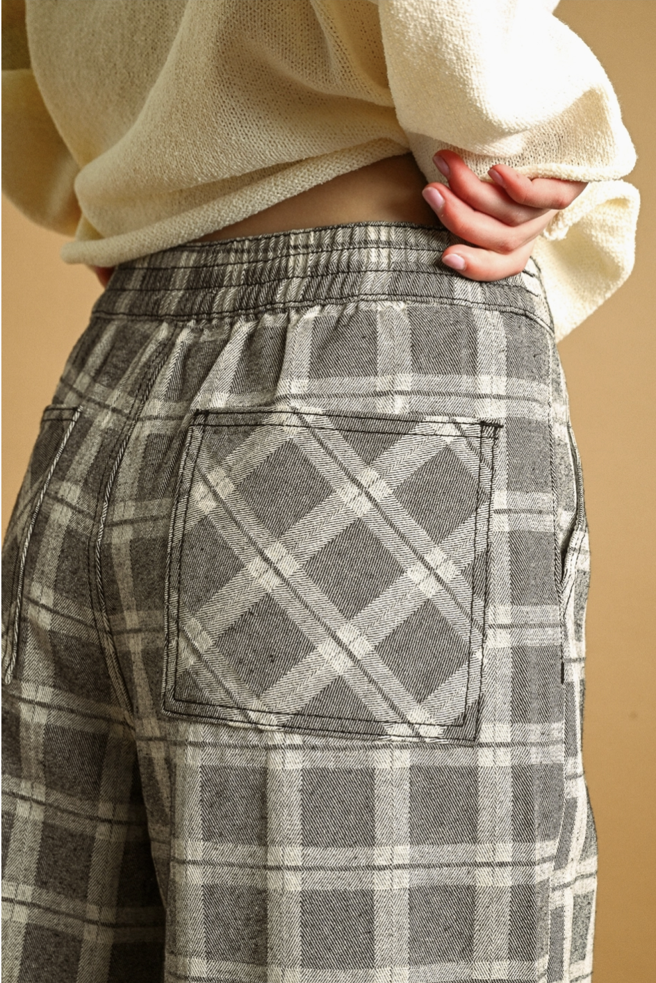 Darla Ruffle Plaid Pants