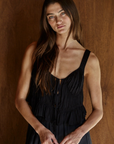 Dixie V-Neck Sleeveless Smocked Top