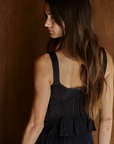 Dixie V-Neck Sleeveless Smocked Top