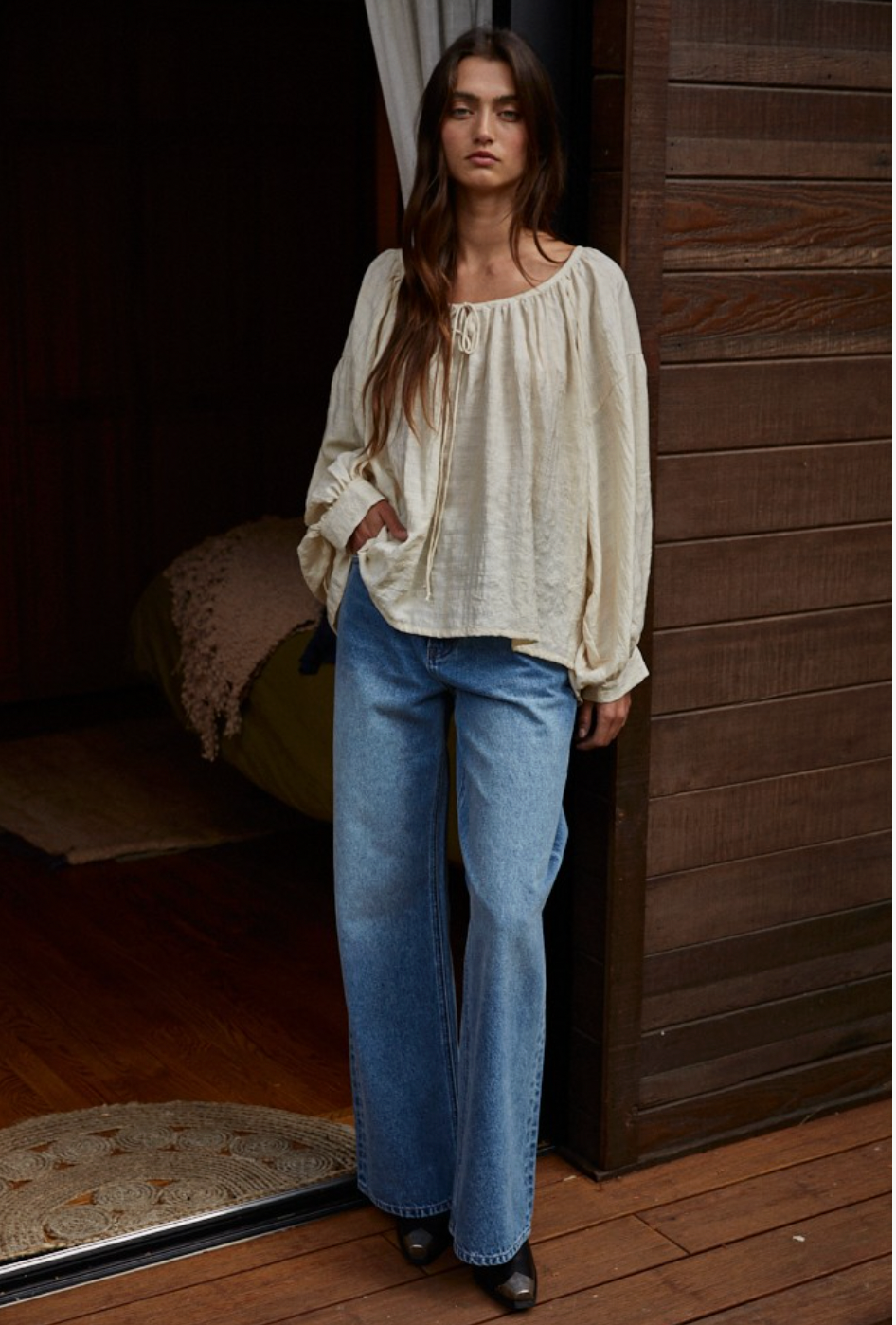 Tillie Scoop Neck Blouse