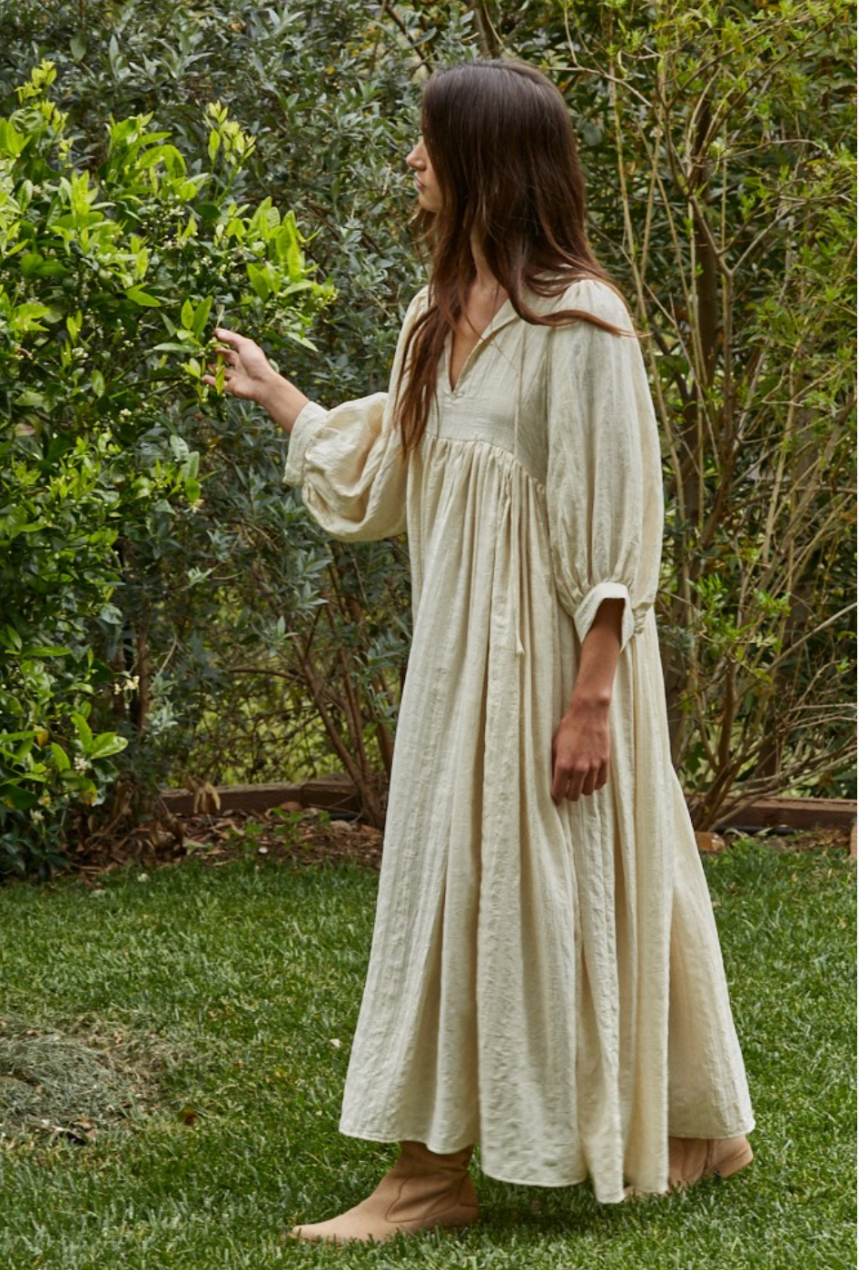 Flora Tencel Flare Maxi Dress