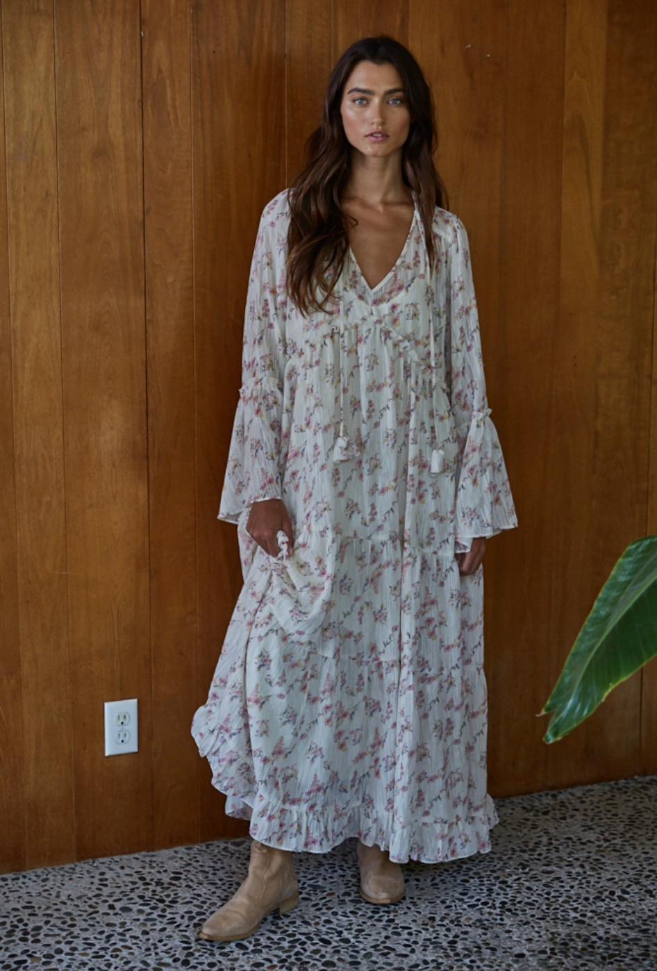 Fawnie Floral Tiered Maxi Dress