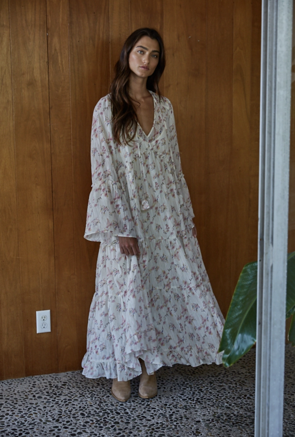 Fawnie Floral Tiered Maxi Dress