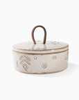 White Artisan Stoneware Trinket Box