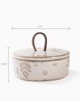 White Artisan Stoneware Trinket Box