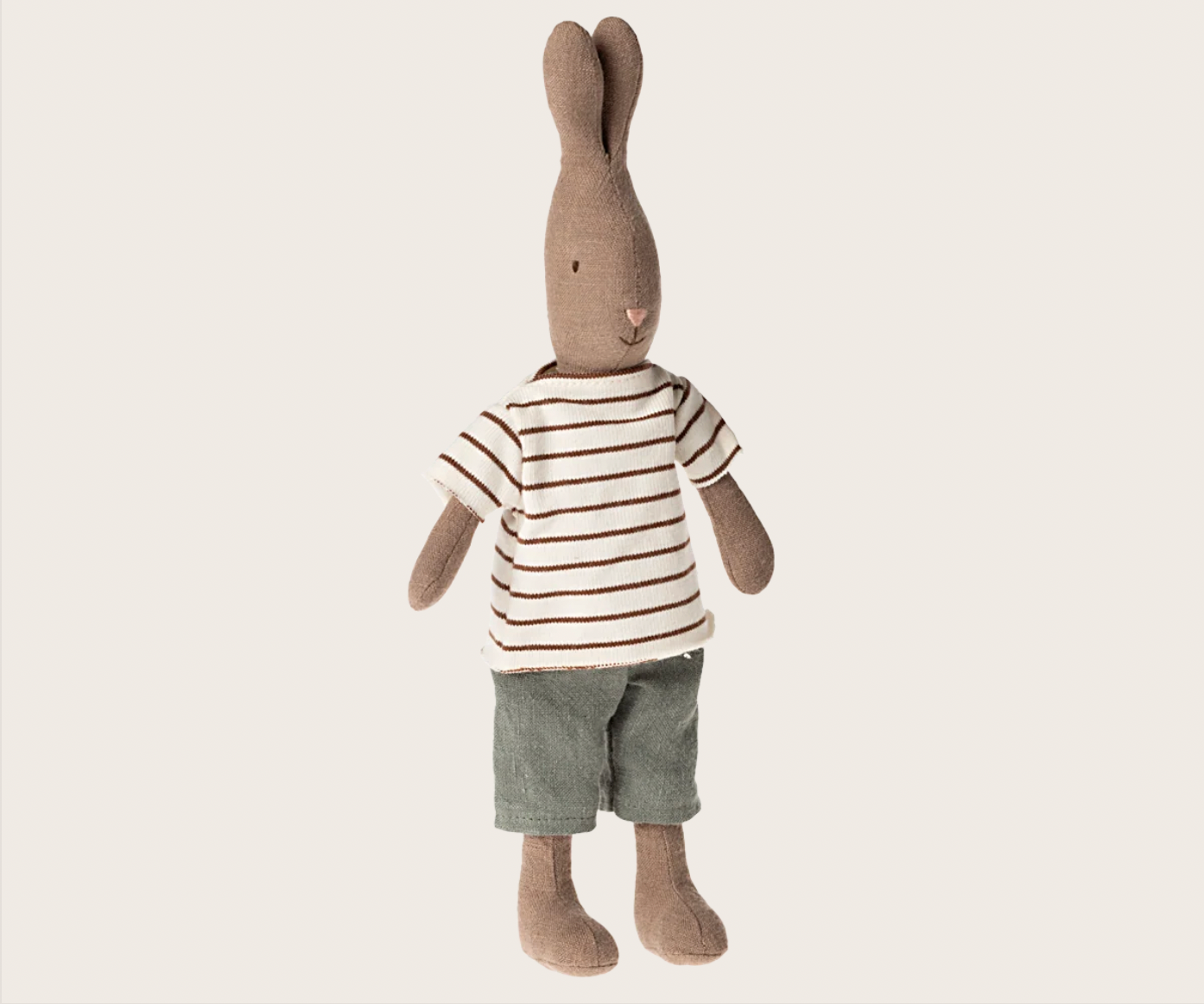 Rabbit, Size 2 - Brown - Striped blouse and pants