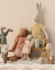 Rabbit, Size 2 - Brown - Striped blouse and pants